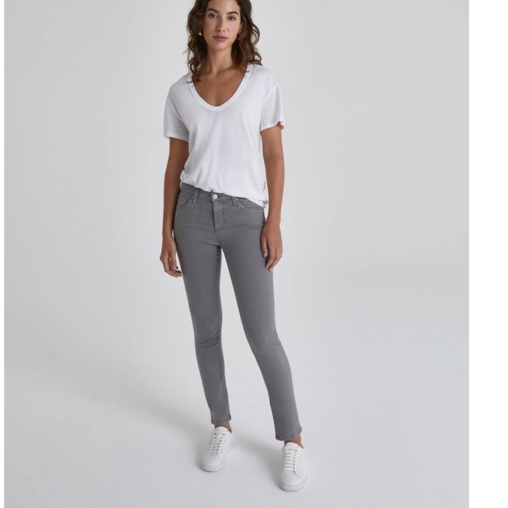 Eileen Fisher grey jean pants trousers size 10